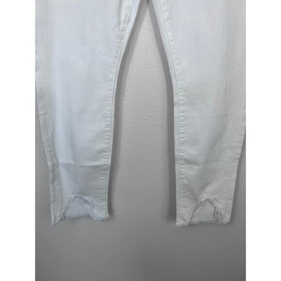 7 For All Mankind White Ankle Skinny Jeans NWT Size 32 - Picture 2 of 9